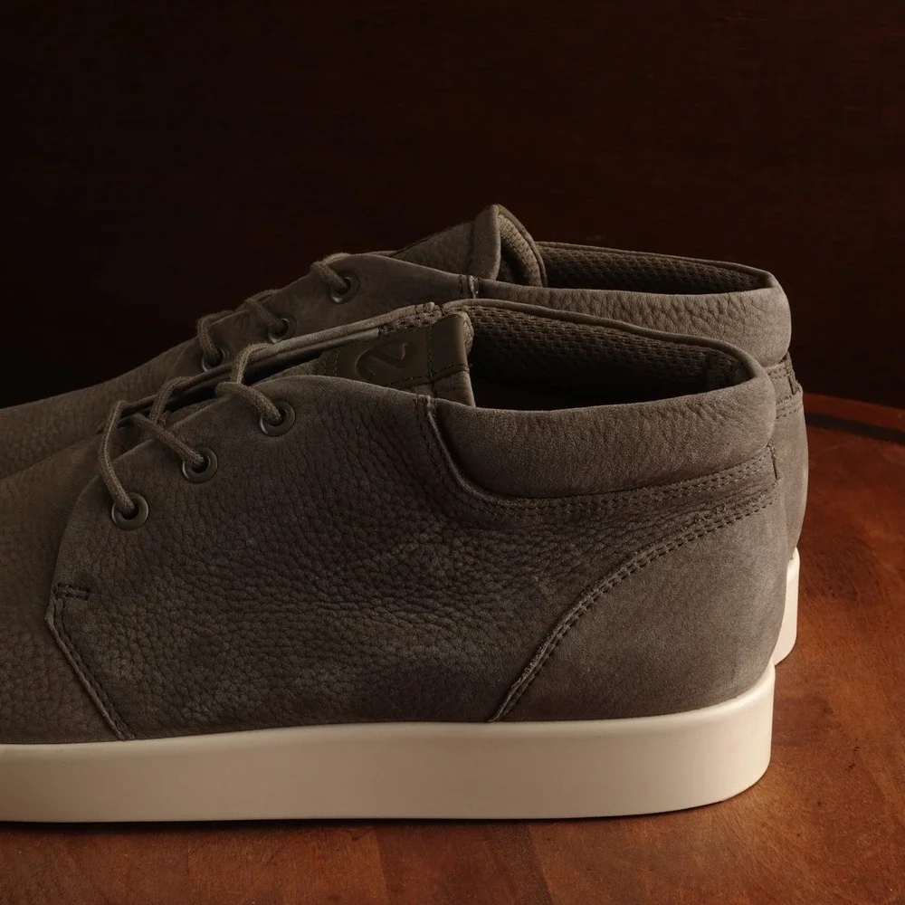 Ecco Sneakers Mens SZ EU 45 US 11-11.5 Green Street Lite Chukka Leather Comfort